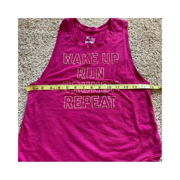 Women's XSmall Pink Workout Tank with GOLD writing​​ - Picture 5 of 5